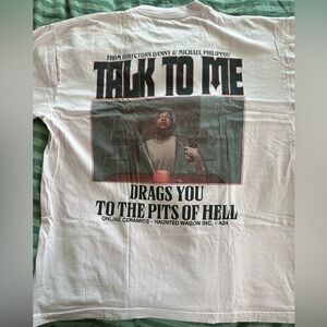 Pink Graphic T-Shirt with Talk to Me Print A24 Online Ceramics Kangaroo